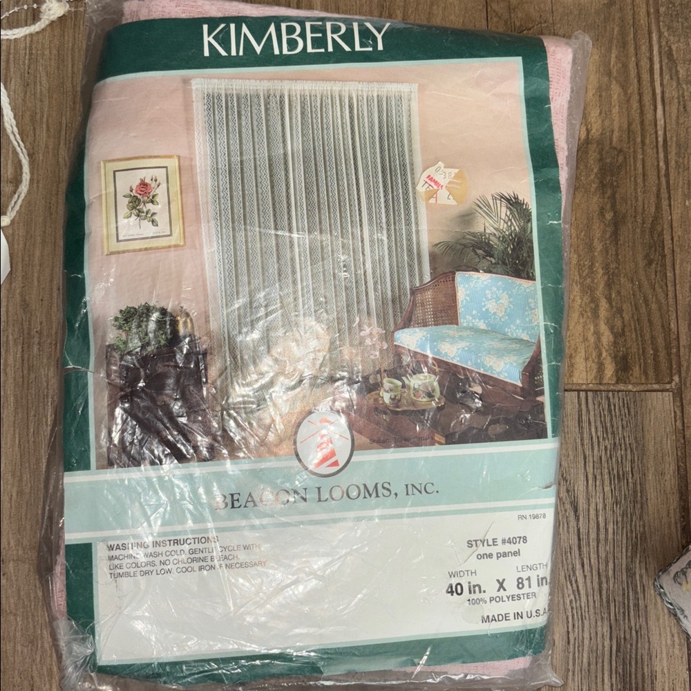 Kimberly Pink Curtain by Beacon looms Inc. made in the USA